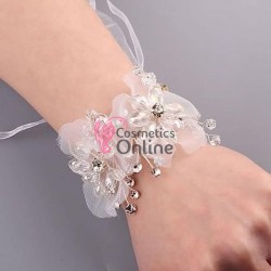 Bratara eleganta de mana BRM034 Argintie cu cristale 